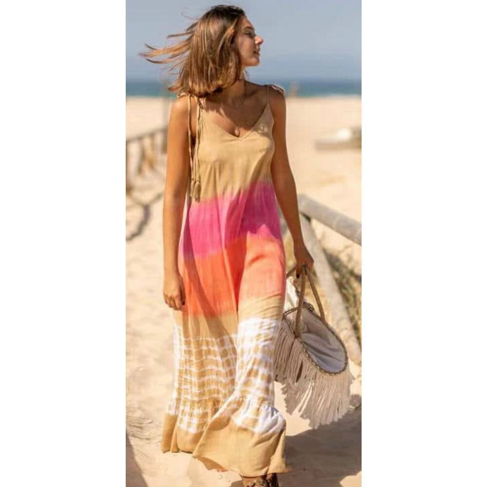 Tarifa Soul Siena maxi dress, size one size, MSRP $119, Beach, Vacation,Cover Up